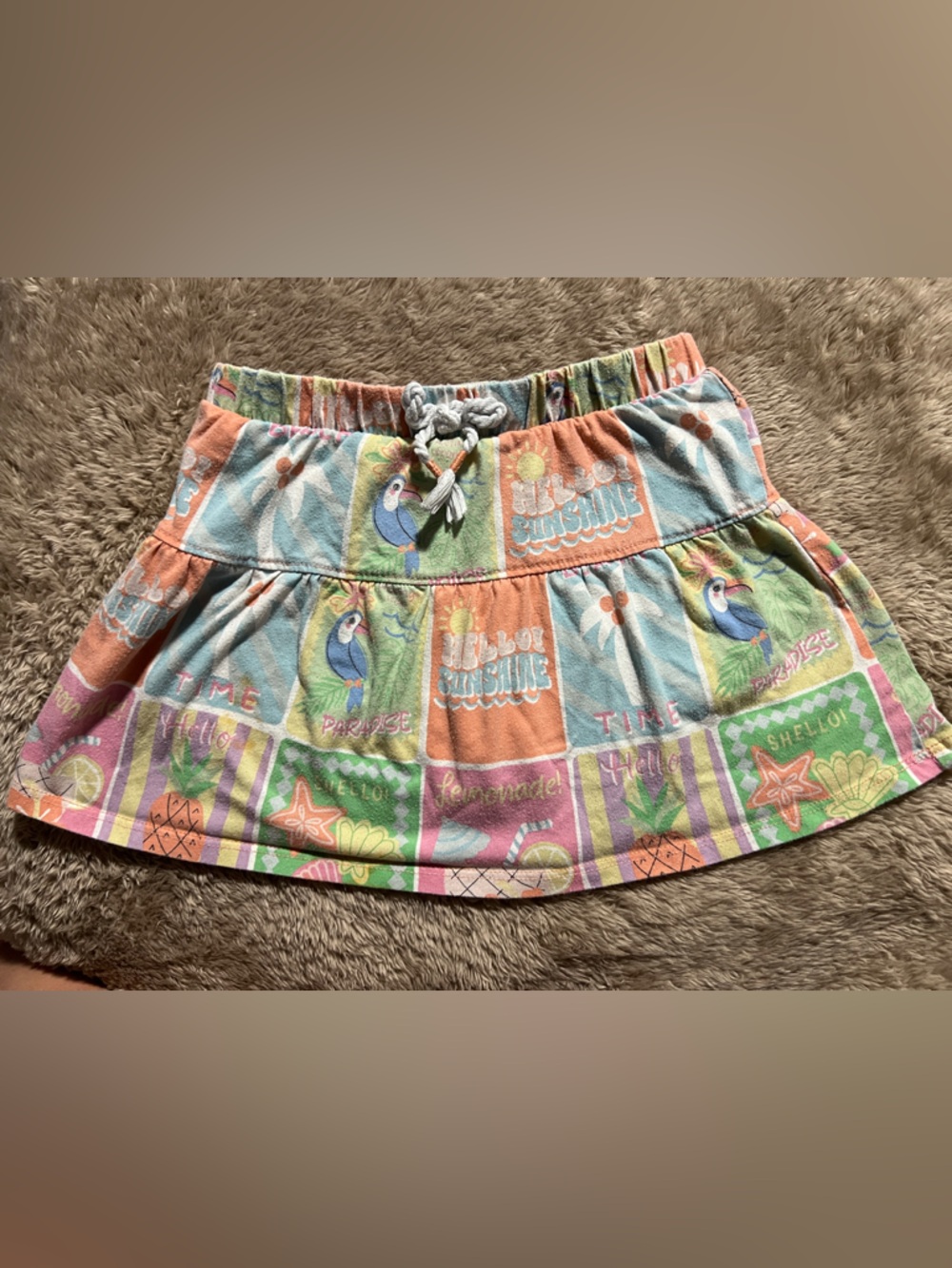 Garanimals Multi-Color Tropical Patchwork Skort